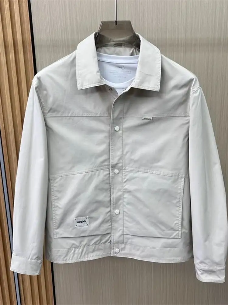 

Men's Faionable ort Jaet Coat 2025 Autumn New Sle Lightweight Luxury Trendy Collared Casual Versatile Haome Top