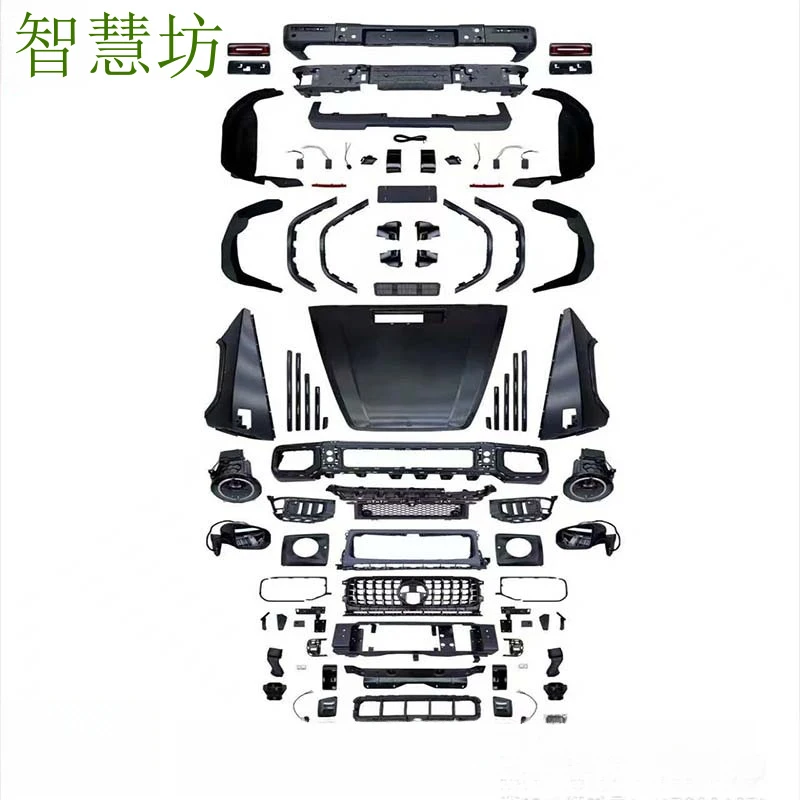 Suitable For Mercedes-Benz G-Class W463, 91-18 Upgraded To 24/25 Model W465 G63 AMG Front And Rear Bumper Body Kit