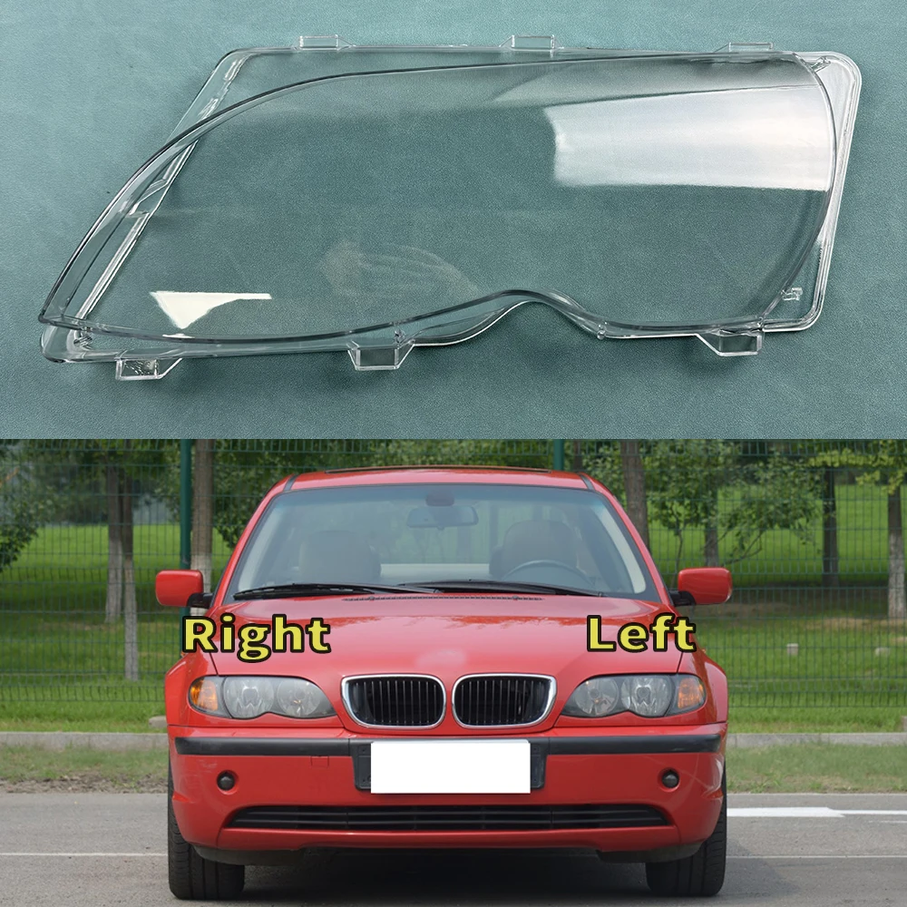 

For BMW 3 Series E46 316i 318i 320i 325i 328i 330i 2002-2004 Headlight Lamp Shade Headlamp Lampshade Cover Lens Plexiglass