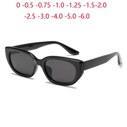 TR90 Cat Eye Myopia Sunglasses With Degree Women Men Anti-Glare Shortsighted Prescription Glasses Diopter 0 -0.5 -0.75 To -6.0