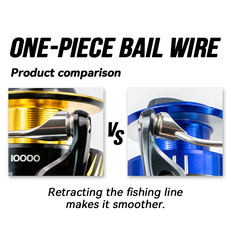16kg Drag Fishing Reel Power Handle 3000 4000 6000 8000 10000 Series Metal Body Saltwater Gear Ratio 6.2:1 Spinning Reel 12BB