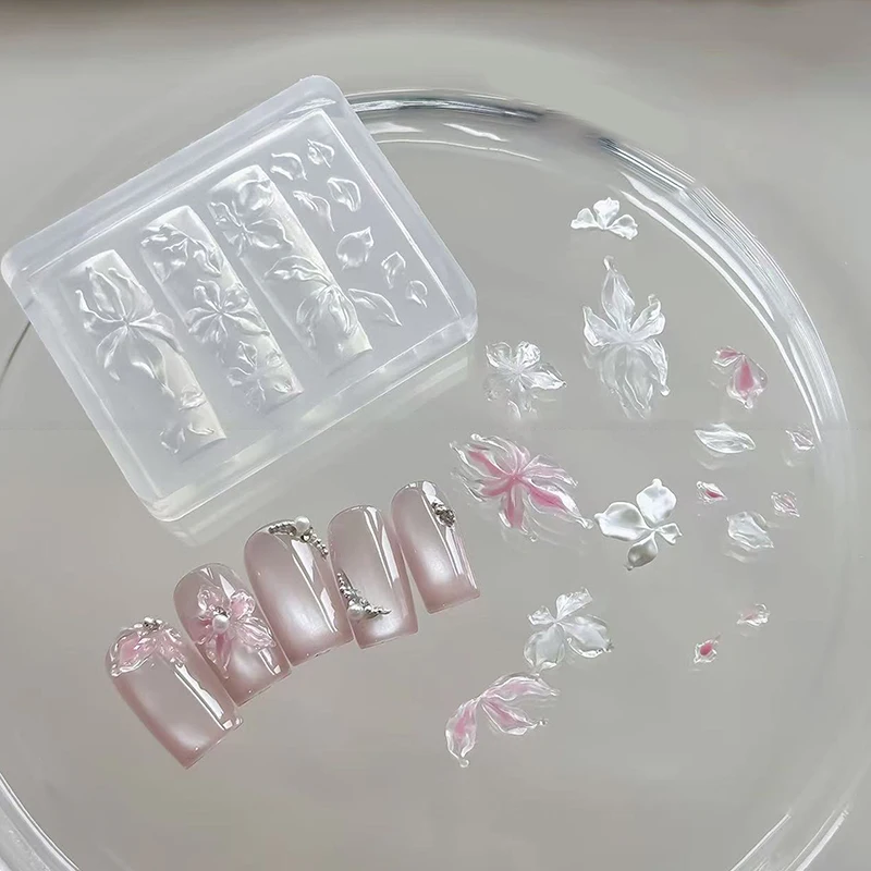 1 قطعة ثلاثية الأبعاد زهرة الزنبق البحر قذيفة محارة المرجان نجم البحر الاكريليك مسمار قالب مسمار الزينة DIY بها بنفسك سيليكون قالب مانيكير مسمار الفن قالب #5