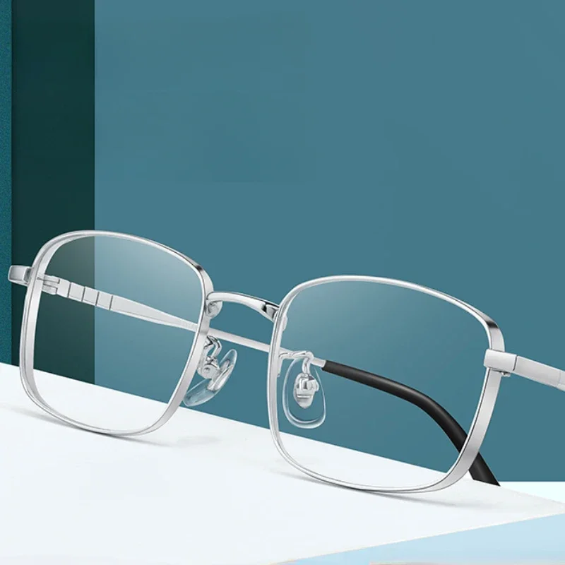 50-19-145 Small Frame Height Number Wide Edge Glasses Frame Ultra Light Pure Titanium Glasses Frame Men Full Rim