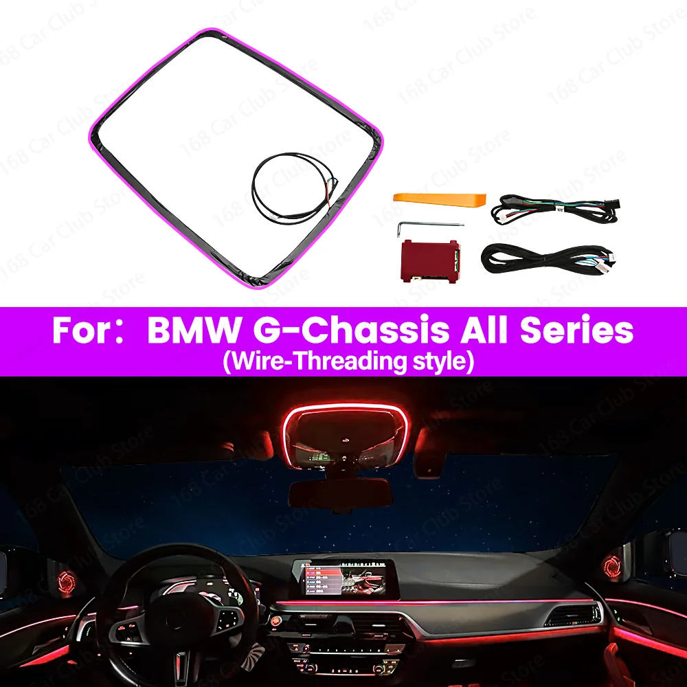 

Светодиодный 11-цветный проводный светильник для чтения для BMW 2 3 4 5 6GT 7 8 серии G20 G30 G05 G06 G07 G01 G60 G70 Автомобиль