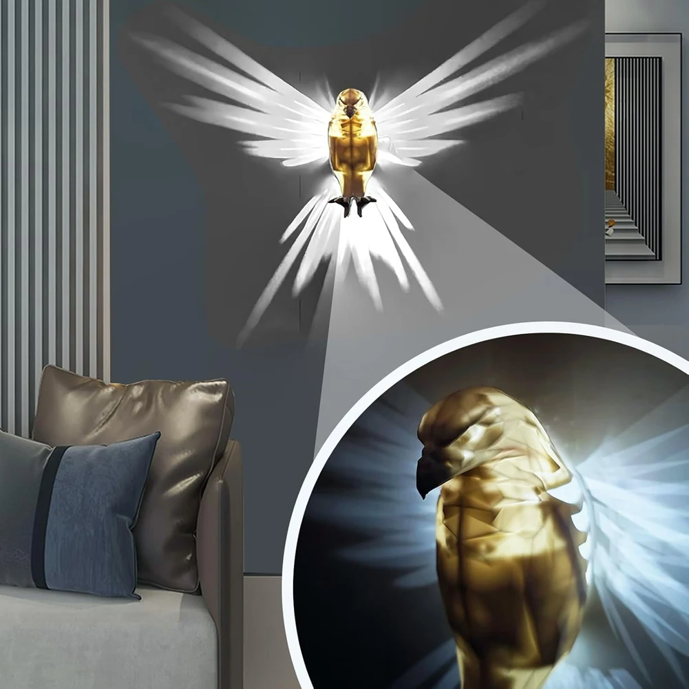 

live-Animals Led Eagle Lamp Night Light, Home Decoration Lamp for Study Bedroom Dining