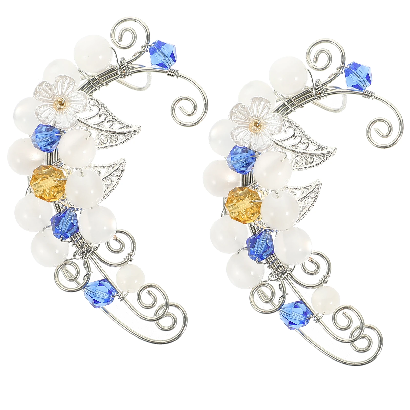 

Earrings Ear Cuff Fairy Decorations for Women Clip Girls Jewelry Elf Cuffs Vintage Acrylic Alloy Wedding