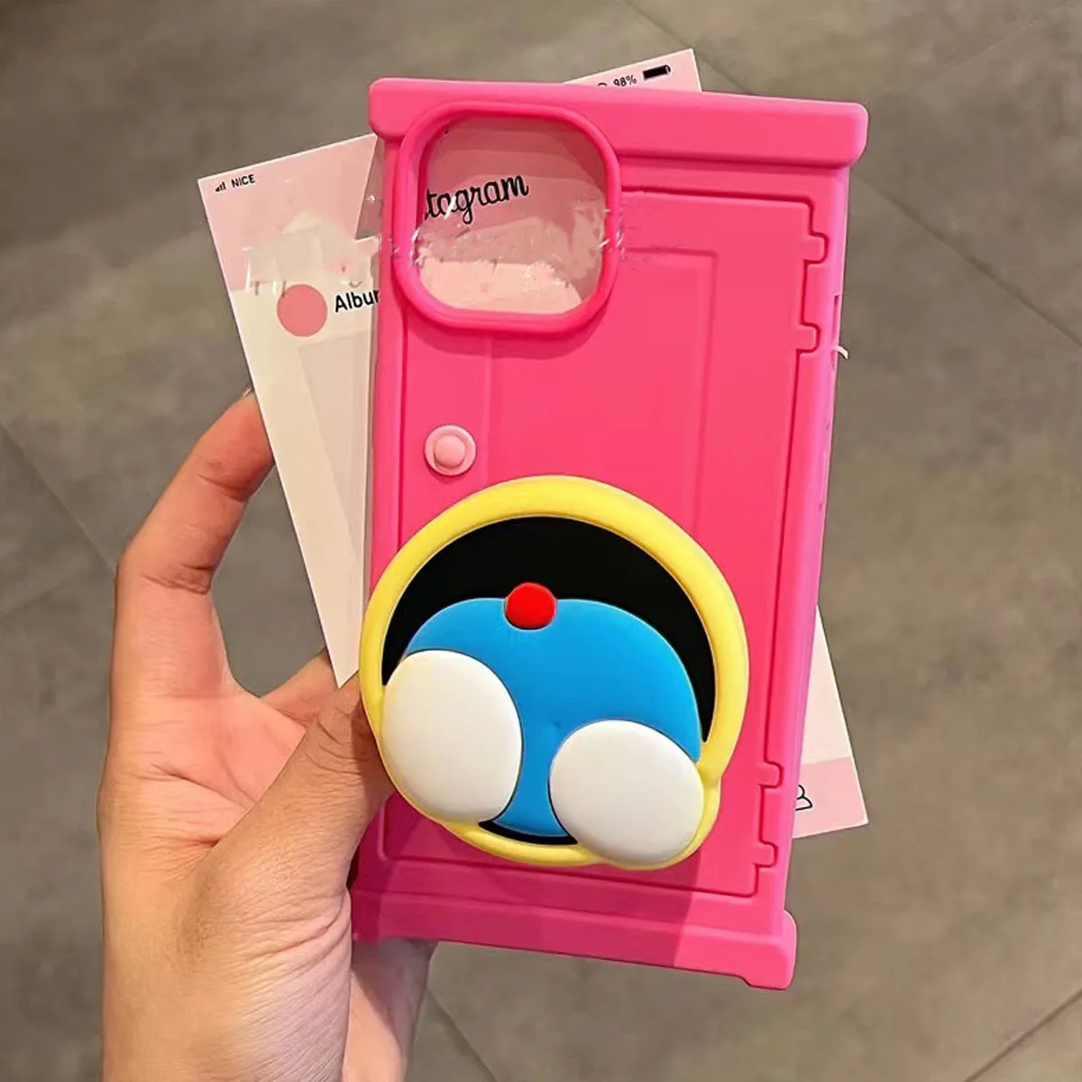 

Стереоскопический Розовый Красный вращающийся чехол для любой двери подходит для iPhone 14 чехол для телефона 15 Pro Max 13 12 силиконовый 14 Pro Чехол 11