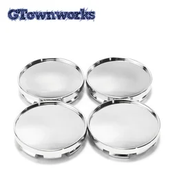 4 Pcs Chrome 61mm Standard Wheel Center Hub Cap for Alloy Rim Accessories 56mm Emblem Badge Holders