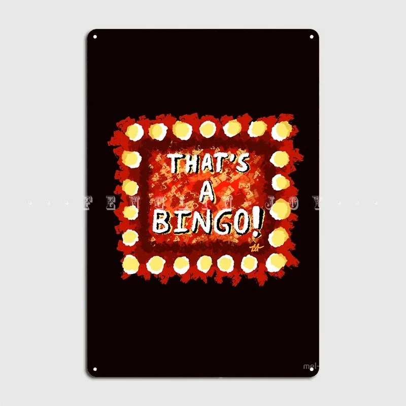Inglorious Basterds That's A Bingo! Metal Plaque Poster Wall Mural Pub Garage Customize Garage Decoration Tin Sign Poster