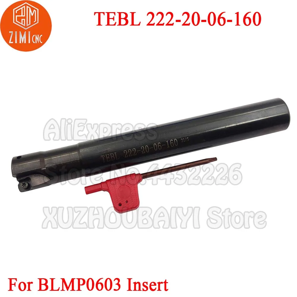 

1pc TEBL 222-20-06-160 TEBL 222 20 06 160 TEBL06 Turning Tools Fast feed milling cutter holder for BLMP0603 Milling Inserts