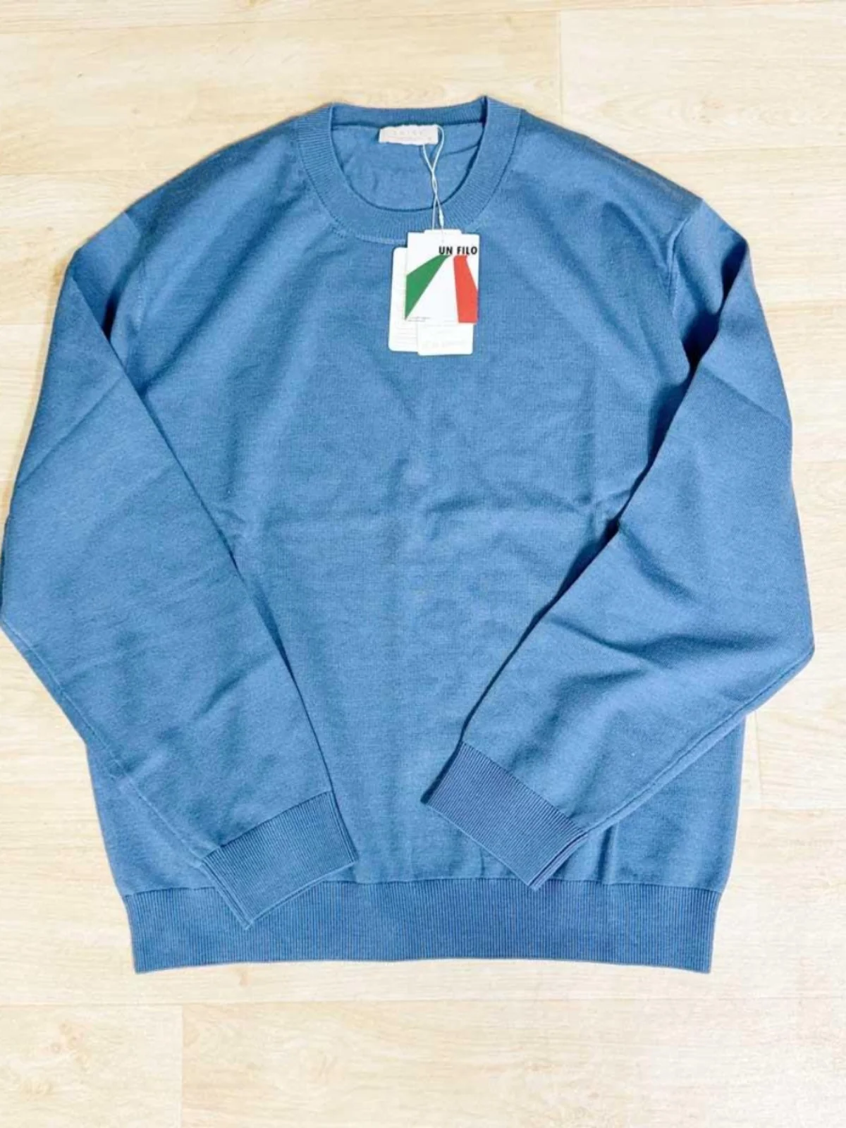 High-End Korean Single Thread High-Woven round Neck Sweater Men's Loose Versatile Knitted Shirt Pure Color Fashion Urban Styl...