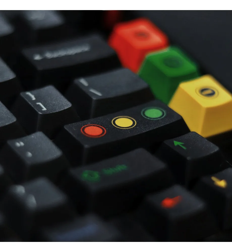 Black light keycap black and gray color scheme simple 142 keys full set of PBT sublimation for mechanical keyboard
