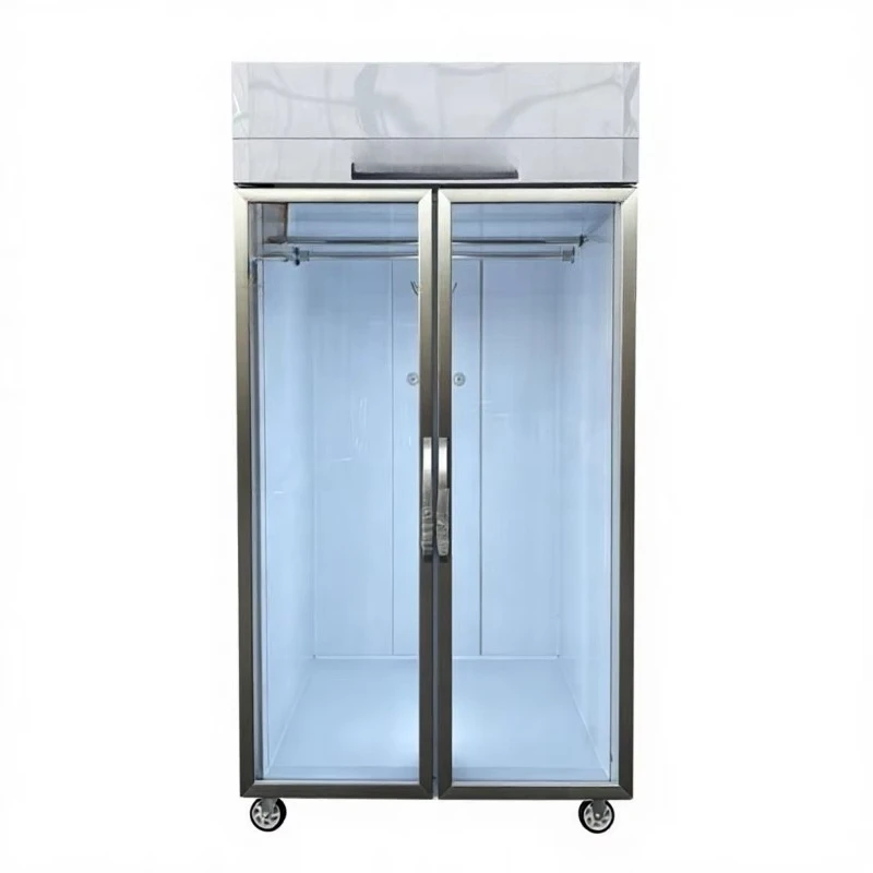 Commercial 1.2m double door hanging meat cabinet vertical fresh meat refrigerator