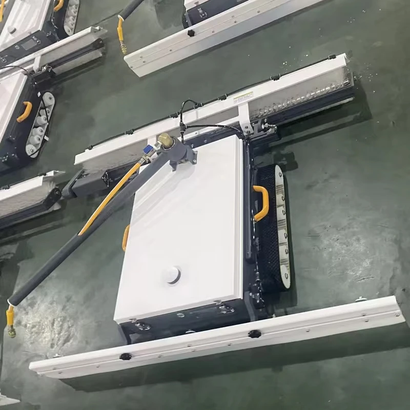 Solar power stations use high-efficiency photovoltaic cleaning equipment for solar panel cleaning crawler remote control