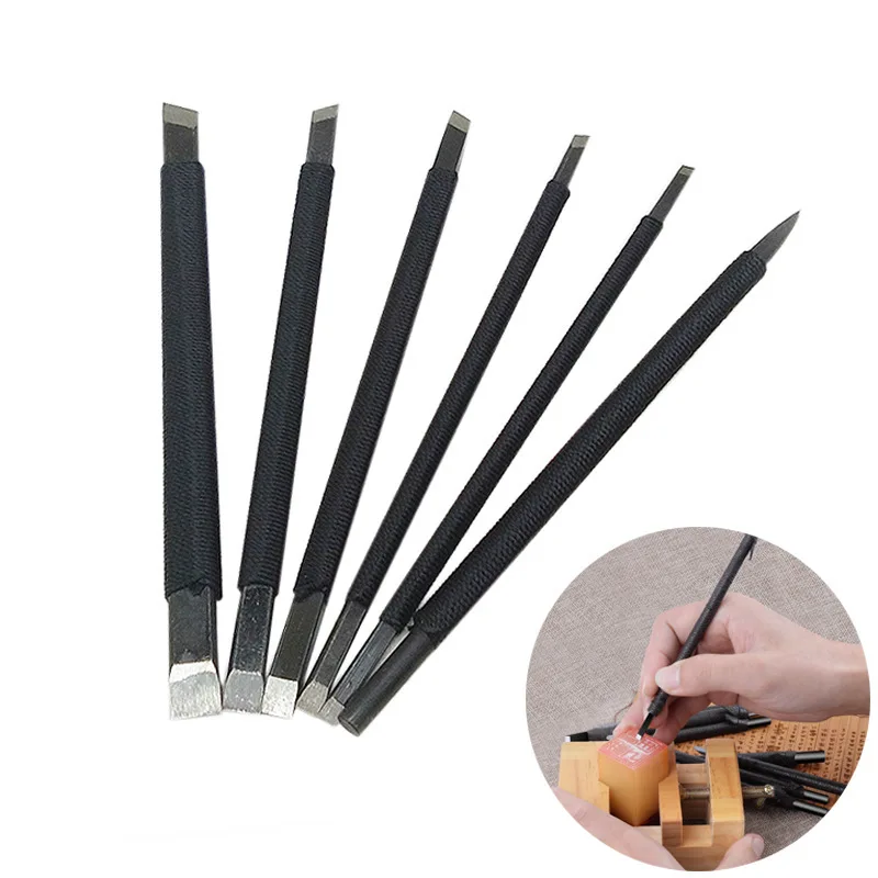 10pc High Quality Sculpture Knife Set Stone Stamp Carving Chisel 3.5-8.5mm Manual  Engraving Knives Tungsten Steel DIY Tools