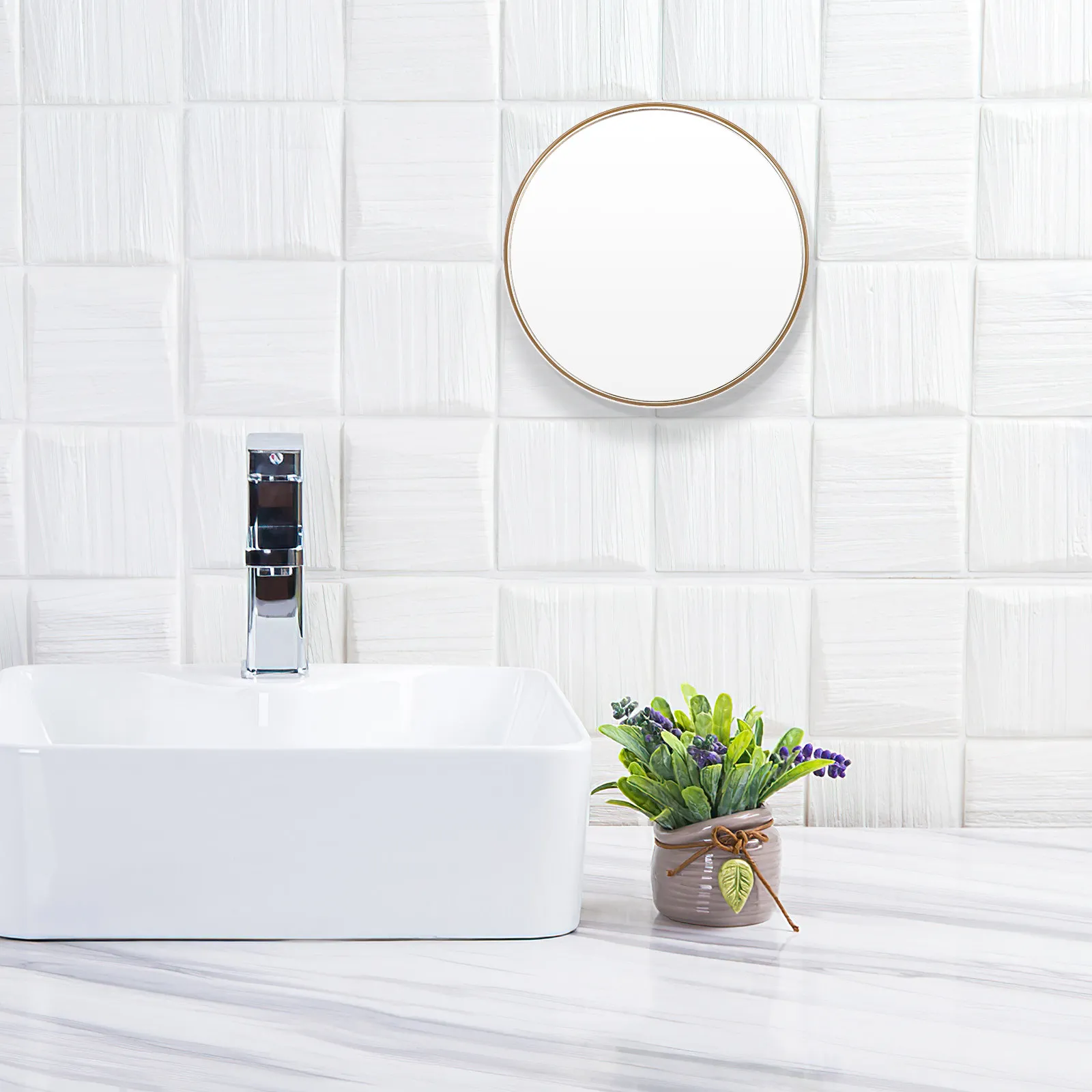 

Круглое увеличительное зеркало для макияжа, компактное, дорожное, с креплением на присоске, для ванной комнаты, для ежедневного ухода