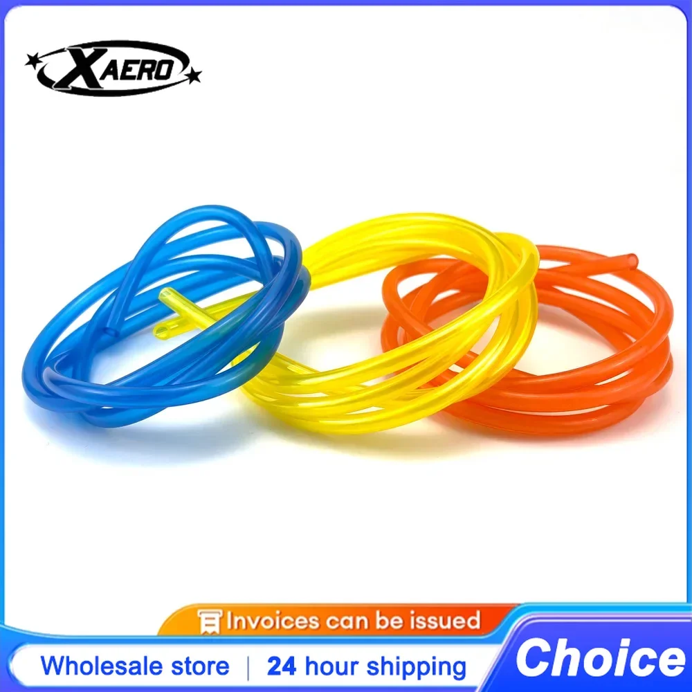 Xaero 3.3ft (1M) Fuel Tube Hose 5x3mm for RC Airplane, Trimmer, Chainsaw - Petrol Gas Line - Soft Yellow/Blue/Red (3 Colors)
