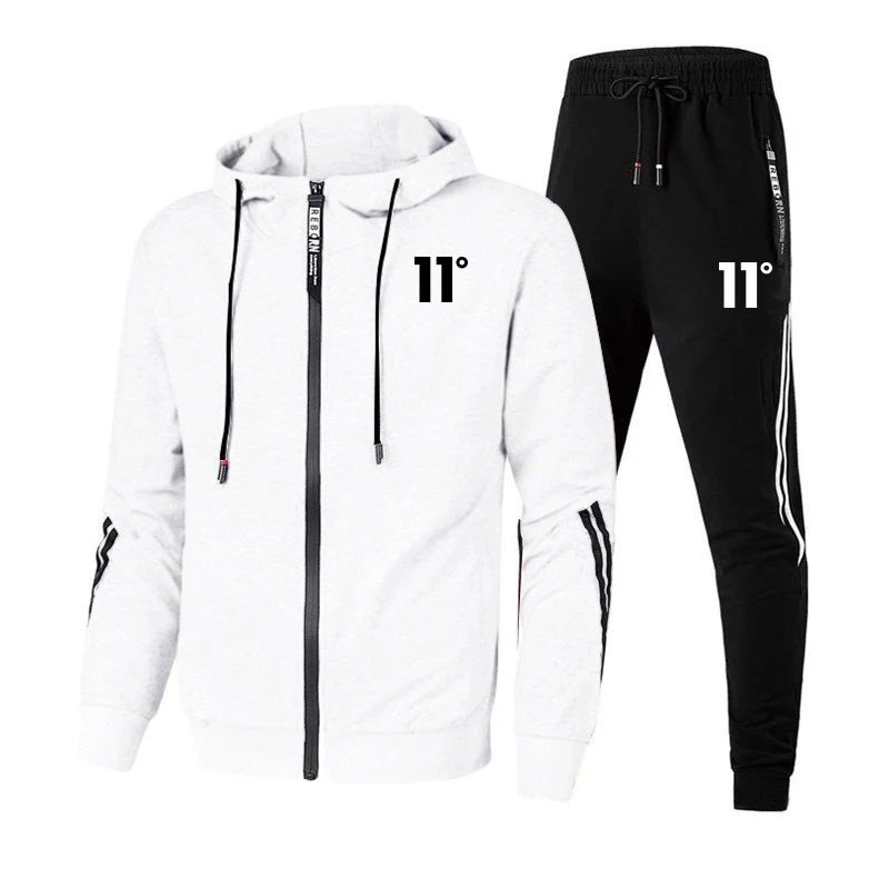 Tracksuit Men Fashion Men\'s Clothing Hot Sales Hoodie Travel Parkas Coat and Sweatpants Suit Outdoor Sport Casual Daily Dressing