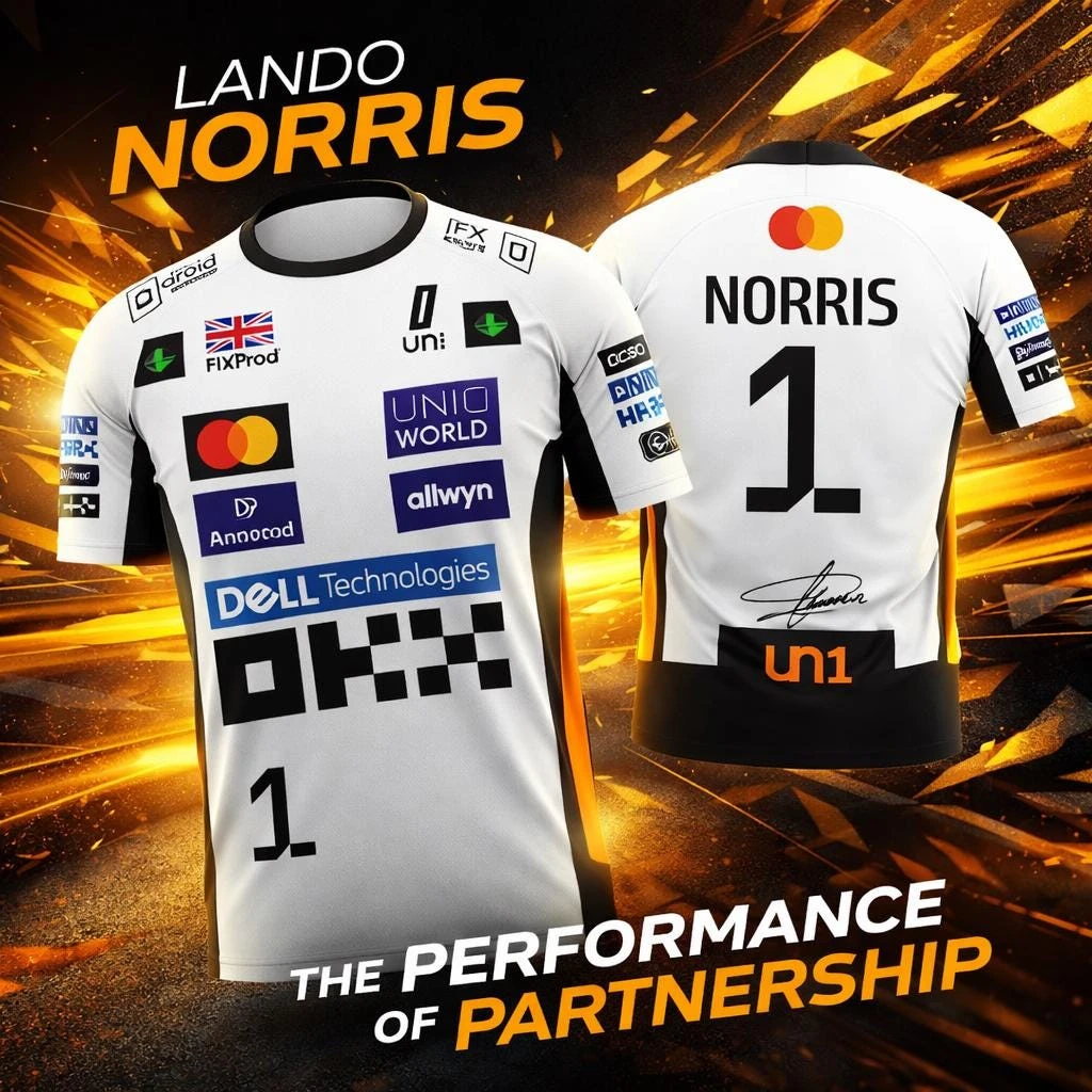 Новая-белая-футболка-lando-norris-racing-sports-2026-года-с-дизайном-№1-мужская-летняя-спортивная-повседневная-дышащая-комфортная-футболка