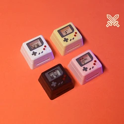 K-04 Keyboard Keycaps 3 In 1 For Mechanical Classic Retro Cute Transparent Key Cap Suit Cute Button Personalized Keycaps