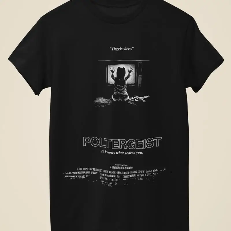 

Poltergeist Movie Poster Inspired Unisex Black T Shirt