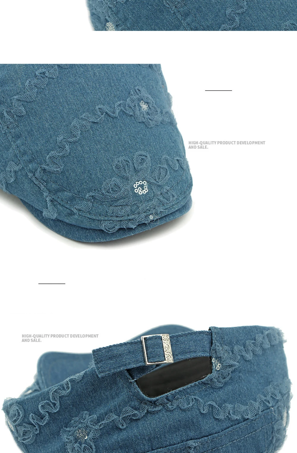 HT4790 Baskenmützen für Männer und Frauen, Frühling-Sommer-Sonnenmütze, Vintage-Künstler-Malermütze, Spitzenblumen-Ivy-Flachmütze, Baskenmützen für Damen und Herren – Detail 5