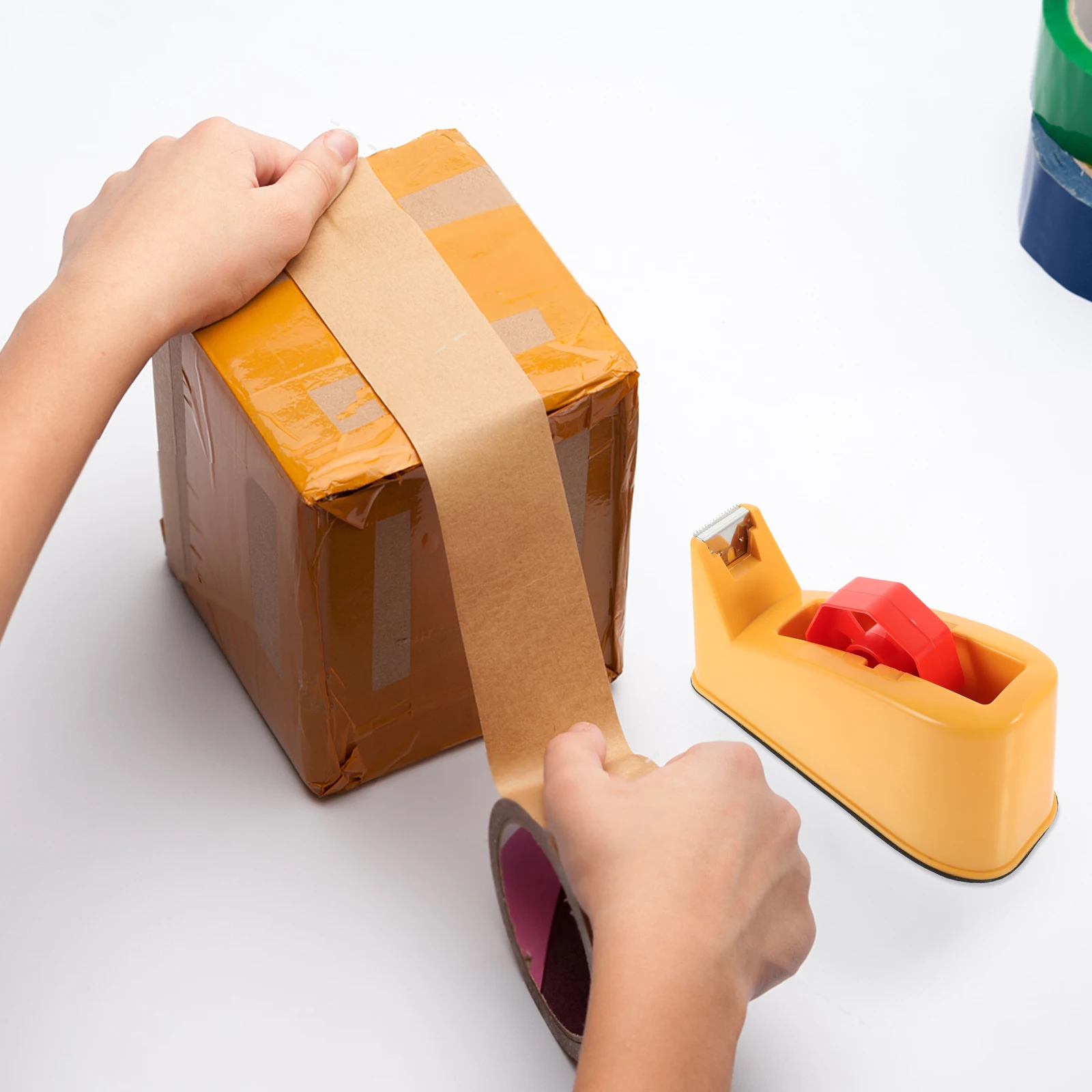 

Tape Seat Dispenser Carton Packing Device Sealing Manual Baler Automatic
