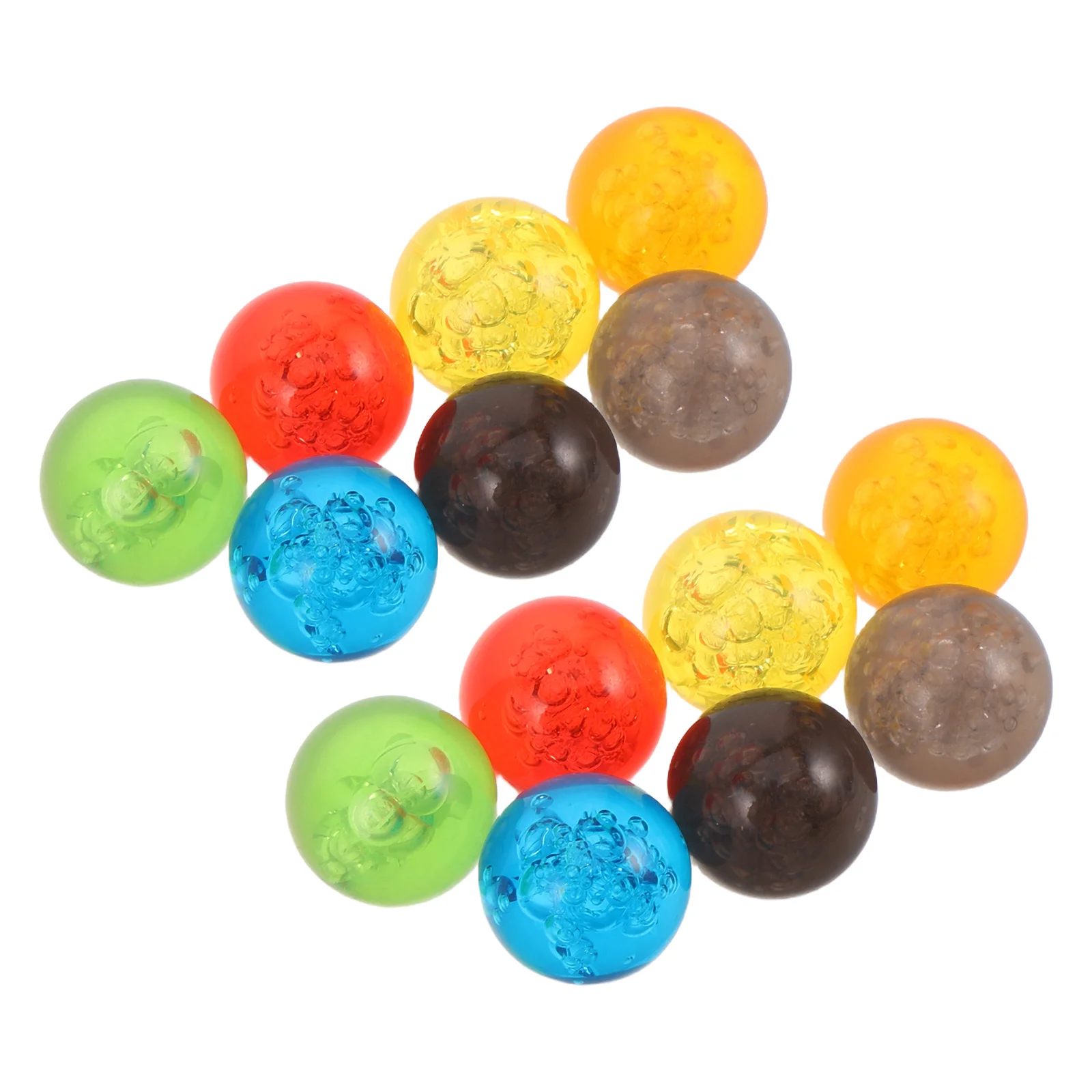 

Children Colorful Glass Marbles 100 Pieces Bright Fun Bouncy Balls for Game Room Classroom Collecting Activity Essential