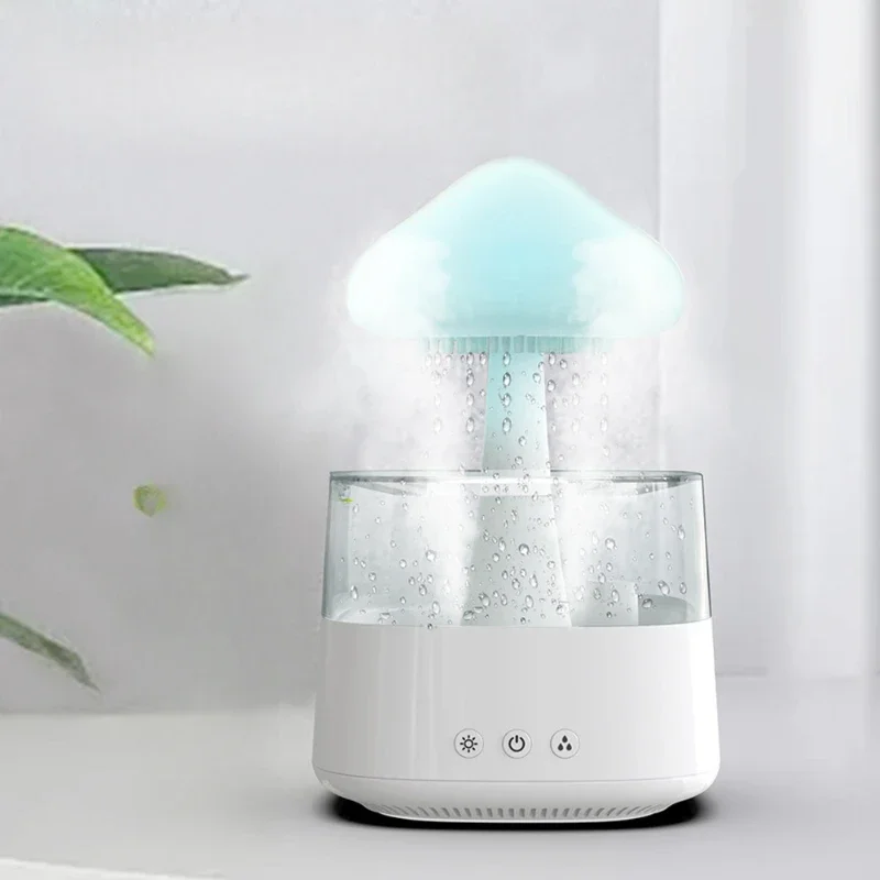 

Mushroom Cloud Humidifier, Home Large Mist Humidifier, Wood Grain Essential Oil Aromatherapy Diffuser, Bedroom Light