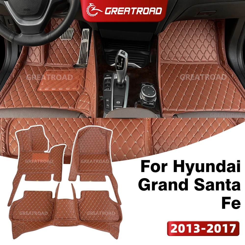 

GREATROAD For Hyundai Grand Santa Fe (6/7-Seat) 2013-2017 Custom Car Floor Mat Auto Carpet Cover Interior Accessories