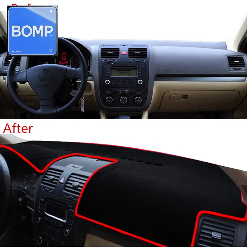 صالح ل Volkswagen VW Jetta A5 Golf 2005 2006 2007 2008 2009 2010 2011 غطاء لوحة القيادة حصيرة وسادة داش واقي من الشمس السجاد الوصول إلى السيارة