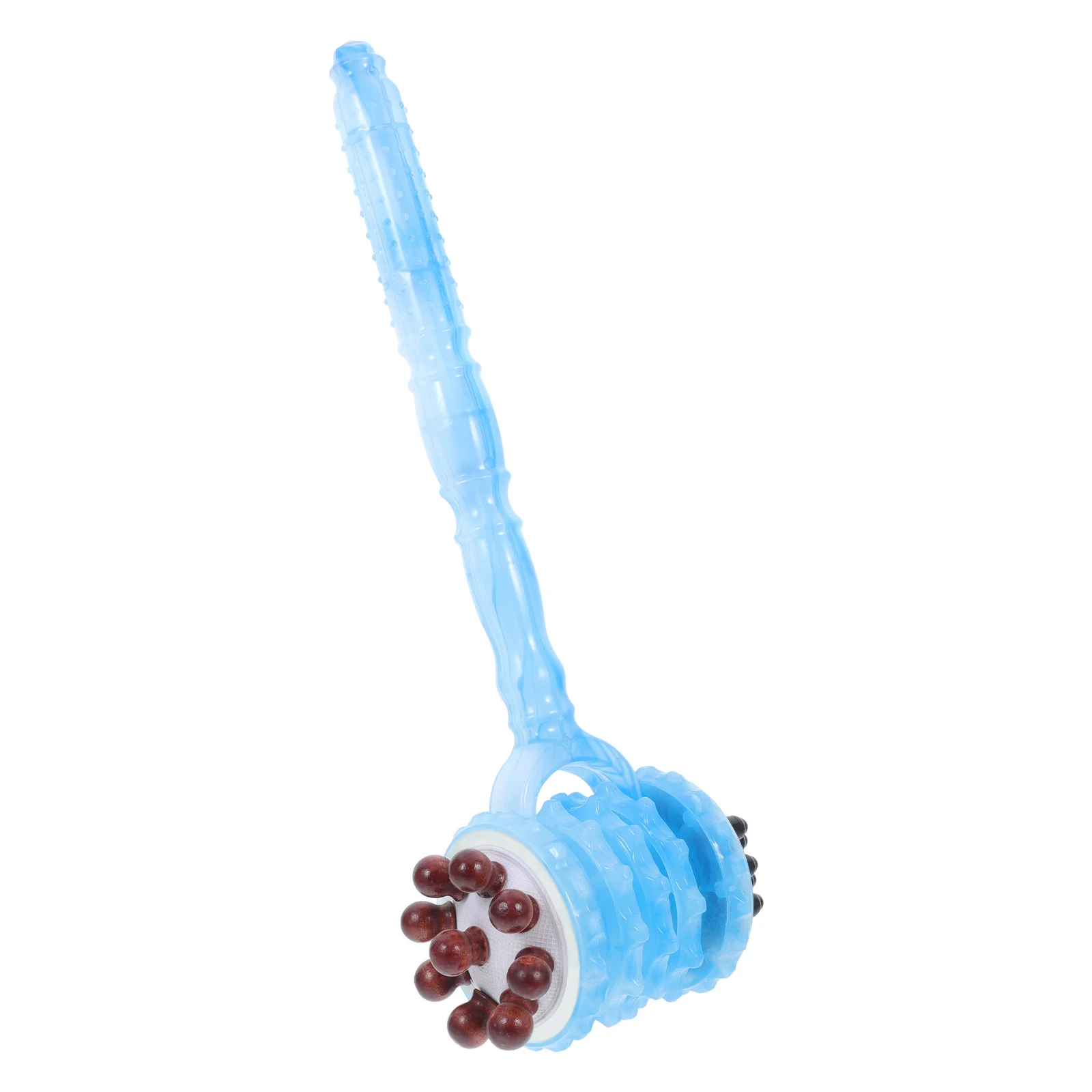 مطرقة تدليك مزدوجة الرأس، مدلك خلفي خشبي لاسترخاء الجسم بالكامل، أداة قرع ساق الكتف، تدق ليمفااتي محمول باليد