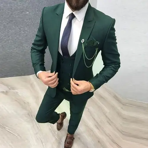 Trajes de boda sólidos para hombre, esmoquin Formal de novio de 3 piezas para fiesta de graduación, traje masculino, conjunto de ropa de moda, chaqueta con pantalones, chaleco