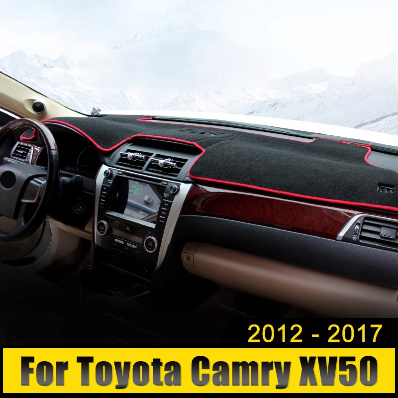 For Toyota For Camry 50 XV50 2012 2013 2014 2015 2016 2017 Car Dashboard Cover Mat Sun Shade Cover