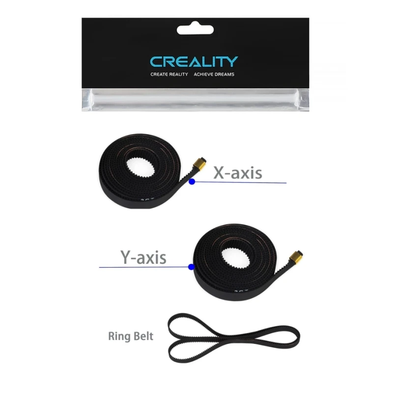 

Official Creality Ender 3 V3 KE X + Y Axis Synchronous Belt Kit and Ring Synchronous Belt,Timing Belt Set for Ender 3 V3 KE