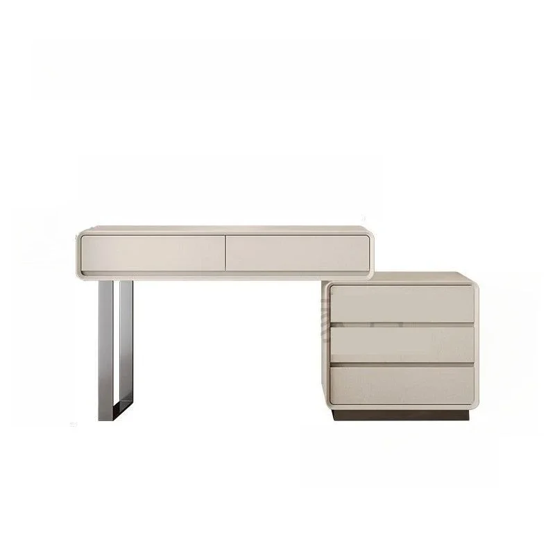 

Italian light luxury solid wood dresser storage cabinet, bedroom bedside bucket cabinet integrated