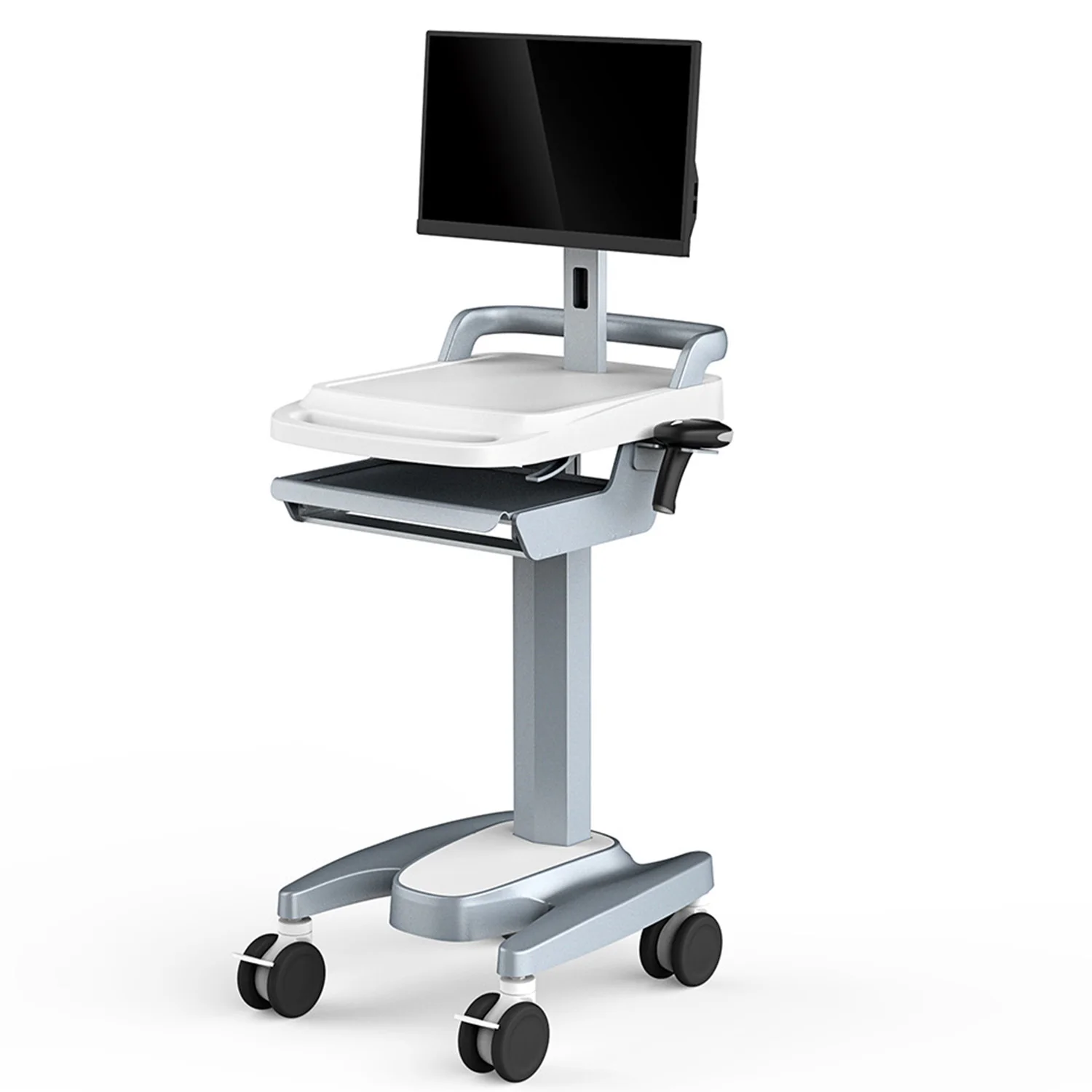 Good Quality Monitor Stand Stainless Steel with Drawer Ultrasonic Trolley for Hospital