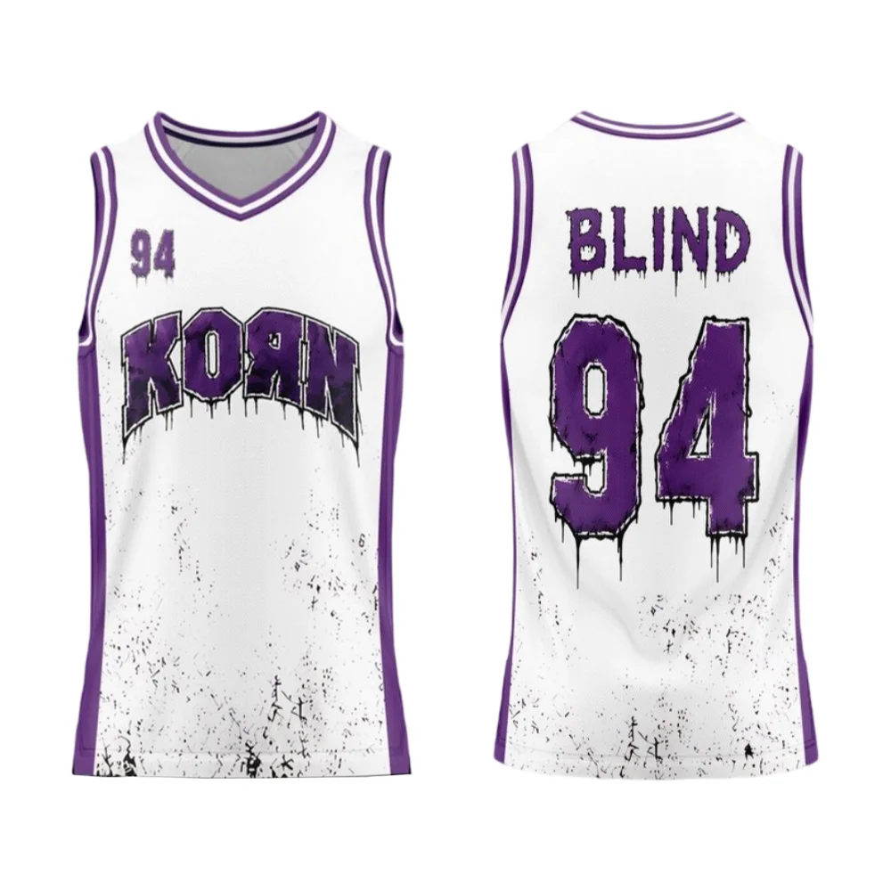 Korn Korn EU/UK Tour 2026 BLIND 94 Graphic Printed Basketball Jersey Mesh Sleeveless Tank Top Rock Streetwear Hip Hop Sports Vest - Aliexpress Deal