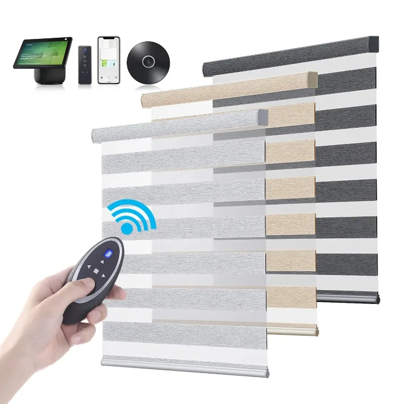 

Цена по прейскуранту завода-изготовителя, индивидуальный размер, оттенки зебры в день и ночь, умное управление, вертикальная прозрачная жалюзи зебры для окон