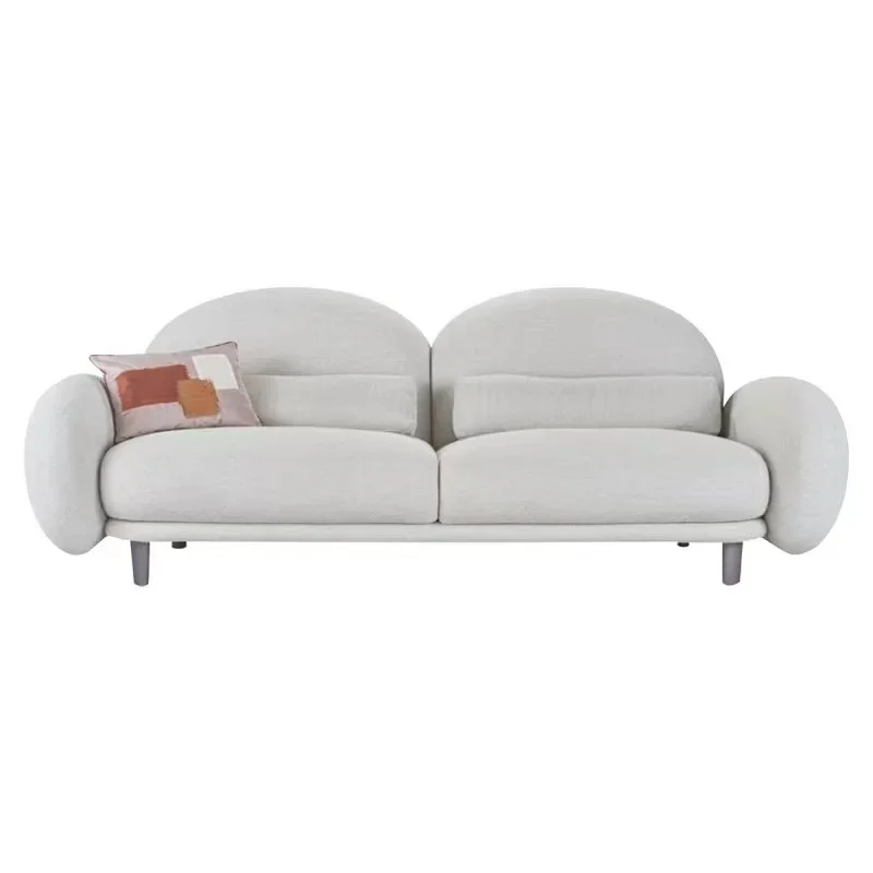 French, Cream Style, Modern, Minimalist, Pebble, Sofa, Cloud, Curved, Straight Row