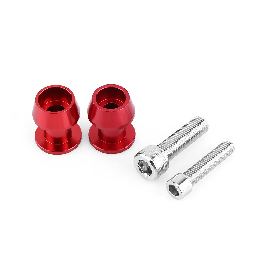 Rear Stand Swing Arm Spools 8/10mm Motorcycle CNC Aluminium Alloy Swing Arm Spool Sliders Stand Swingarm Bobbins Swing Arm Spool