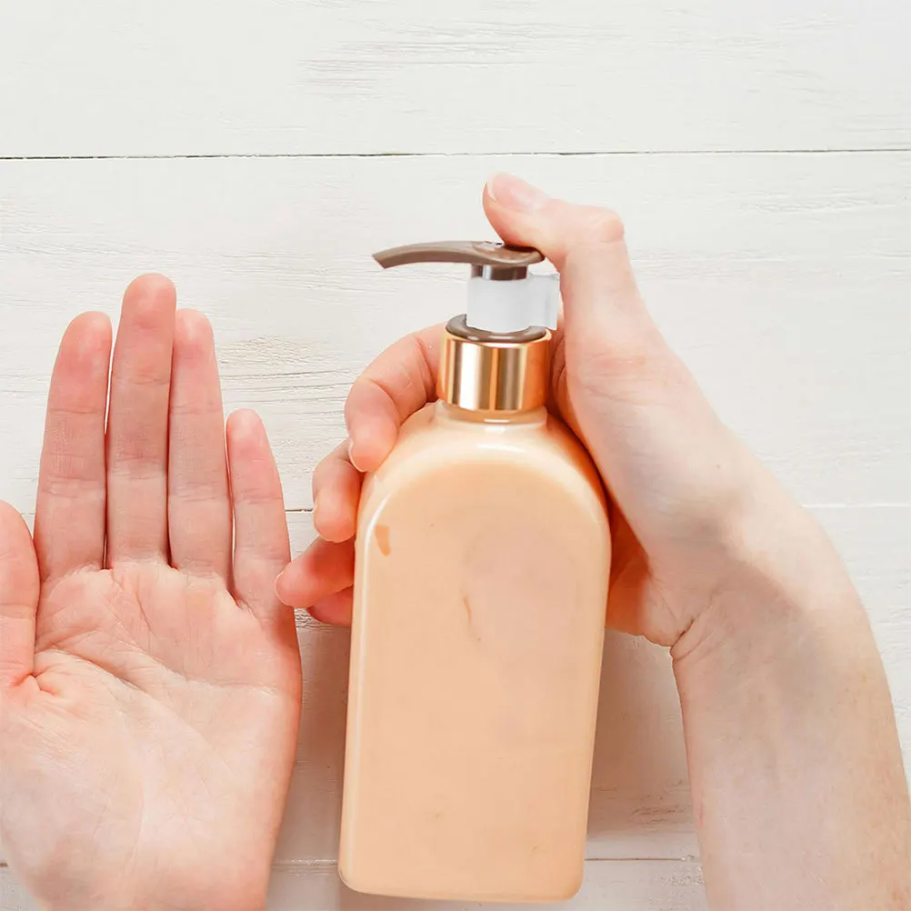 

100Pcs Lotion Pump Clip Leakproof Plastic Dispenser Lock Bottle Pump Collar for Shampoo Cleansing Oil Bottle