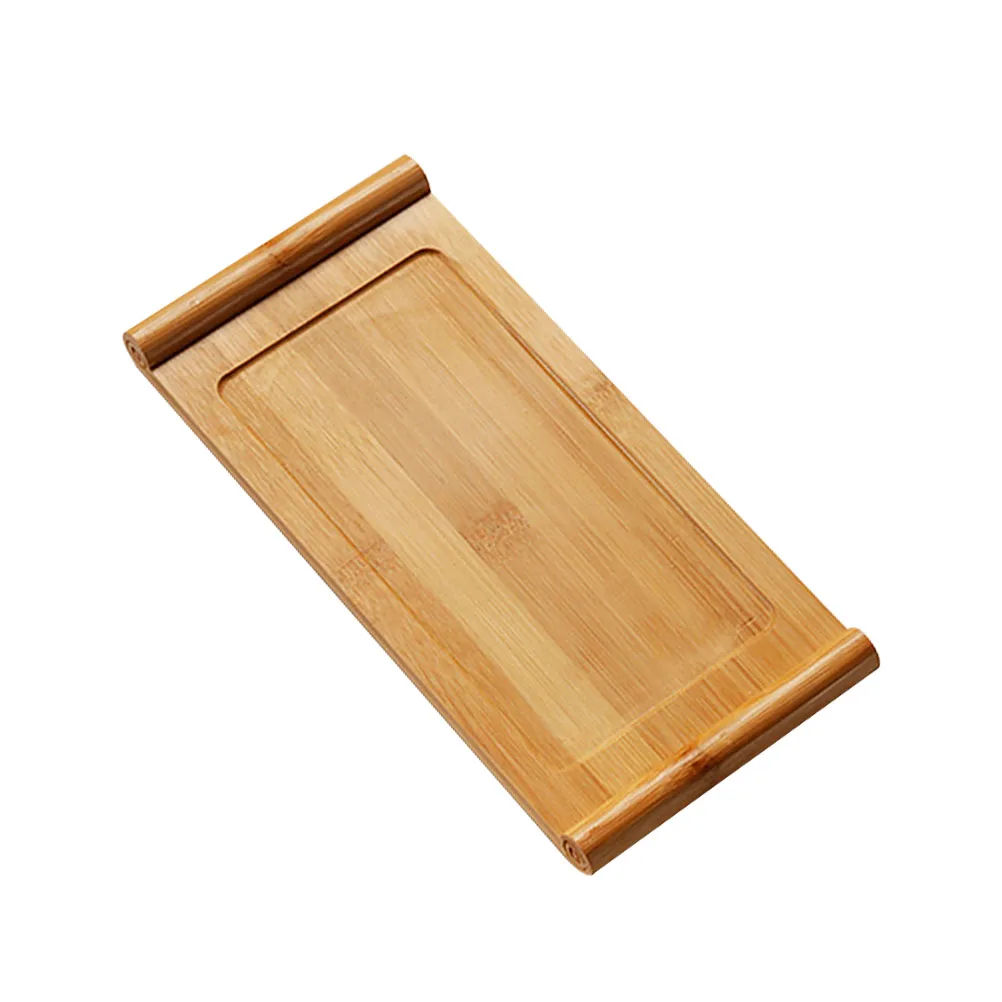 

1pc Bamboo Tray Household Service Table Tray For Home Coffee Room Serving Teacups Bowls Decoration Tea Table Tea Service