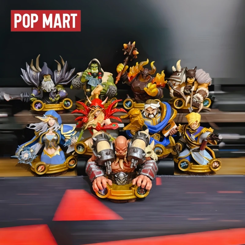 

Hot Selling Genuine Stock Popmart Hearthstone Legend Tavern Legend Series Handmade Blind Box Hero Doll Ornament Collection Gifts