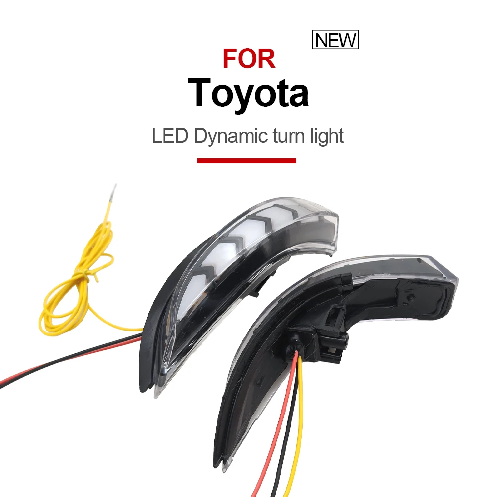 

Dynamic Amber LED Car Front Side Mirror Turn Signal Lights For Toyota Corolla Camry Yaris AQUA PORTE SPADE