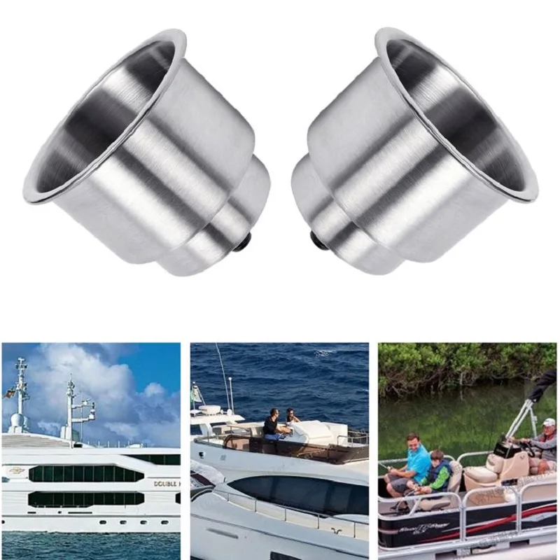 Stainless Steel Yacht Accessories Tea Cup Holder High Quality Marine Hardware Cup Holder Rv Cup Holder Yacht Accessories