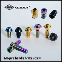 TAIMEILI 1pcs Titanium Magura brake oil drain pipe brake rod adjusting screw