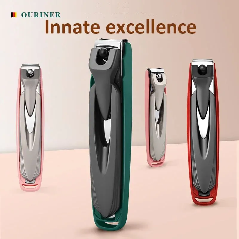 Colorful Nail Clippers Anti-Splash Nail Cutter Detachable Design Fingernail Clippers Stainless Steel Manicure Nail Tool