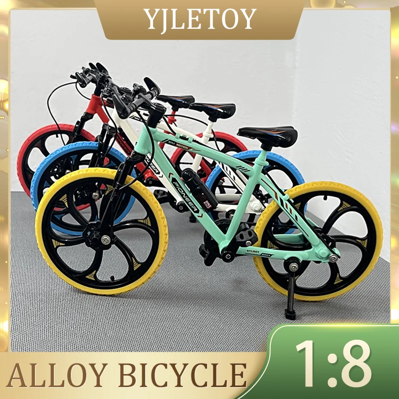 

1:8 Mini Model Alloy Bicycle Diecast Decoration Metal Finger Bmx Mountain Mini Bike Simulation Children Gifts