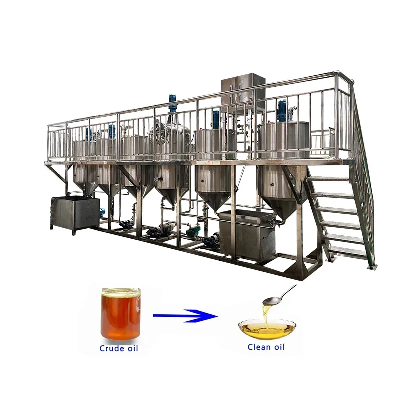 Industrial Customized Rapeseed Oil Deodorizer Machine Cooking Oil Refinery Low Energy Consumption Food Grade Refining Equipment